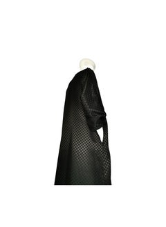Sana'a Kayum Checkered Classic Front Open Dolman Sleeve Abaya By Sanaa Kayum  - Image 3