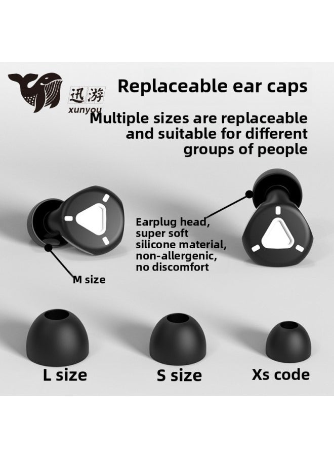 Generic - Noise Reduction Sound Insulation Earplugs Button Earplugs Multi-head Replaceable Earplugs Sleep Mute Earplugs Anti-noise Earplugs-Color:Pure Powder - Image 1