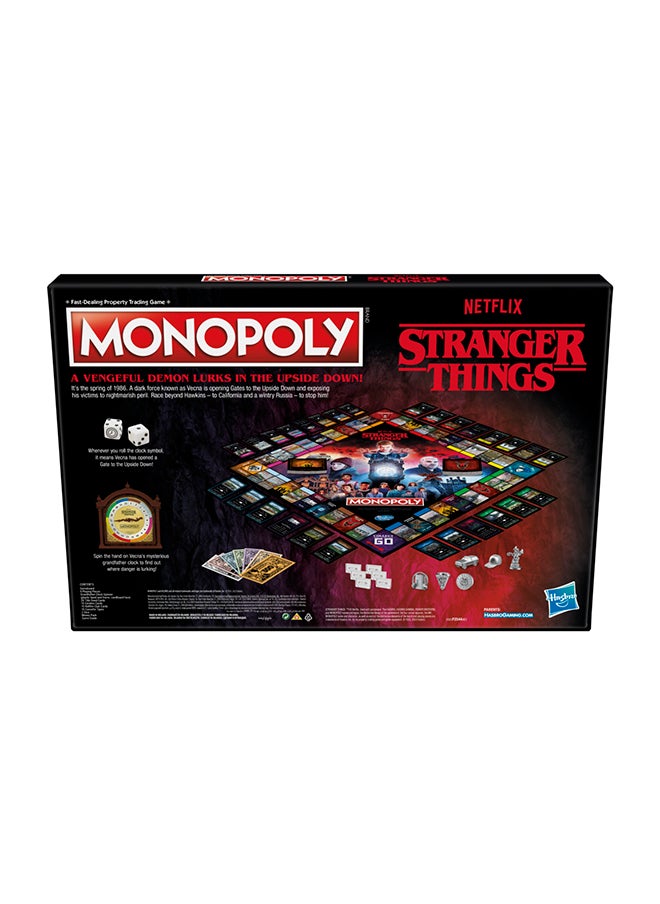 Monopoly لعبة لوحية من نيتفليكس - إضافة أشياء غريبة - سباق لإغلاق الأبواب، قتال فيكنَا، وإنقاذ هوكينز في هذه اللعبة اللوحية المظلمة والمثيرة لعشاق سلسلة نيتفليكس (الأعمار 14 وما فوق)  - Image 3