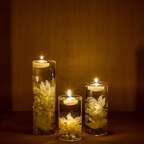 LABZIO Borosilicate Clear Glass Flower Vase (Set of 3) Cylinders, Modern Multipurpose Decorative Glass Vases for Home, Office, Living Room, Centerpieces, Contemporary Home Decor, Floral Arrangements - Image 1