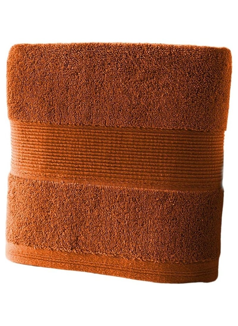 QBED - Hotel Bath Towels 100% Egyptian Cotton 70 * 140cm 1 Piece (Brown) - Image 1