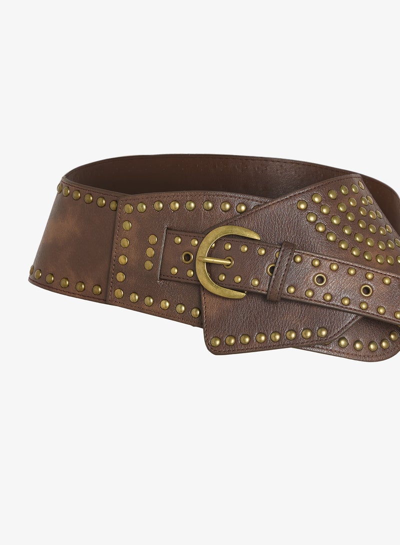 ايلا حزام خصر مزين بالمسامير المعدنية - Image 3