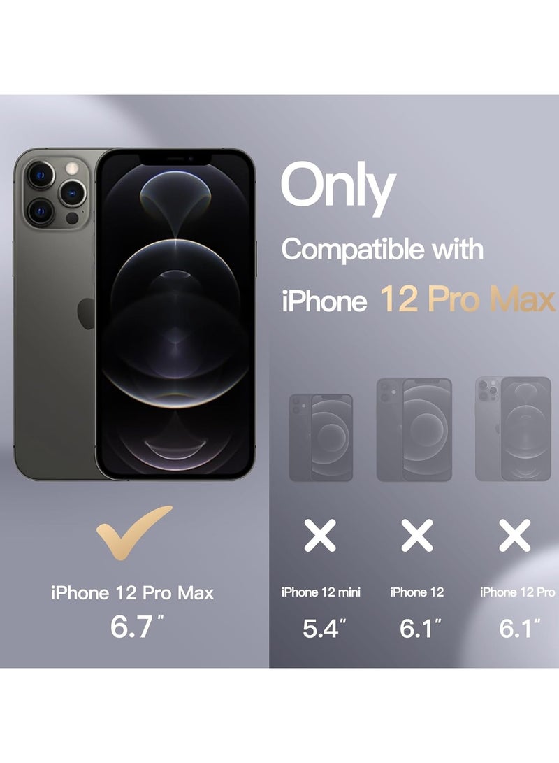 ACLIX Silicone Case Compatible with iPhone 12 Pro Max, Slim Liquid Silicone, Layers of Soft Gel Rubber Shockproof, Protective Phone Case Cover with TPU Lining (Black) - Image 2