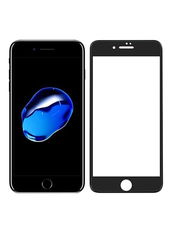 5D Tempered Glass Protector For Apple iPhone 7/8 Black/Clear