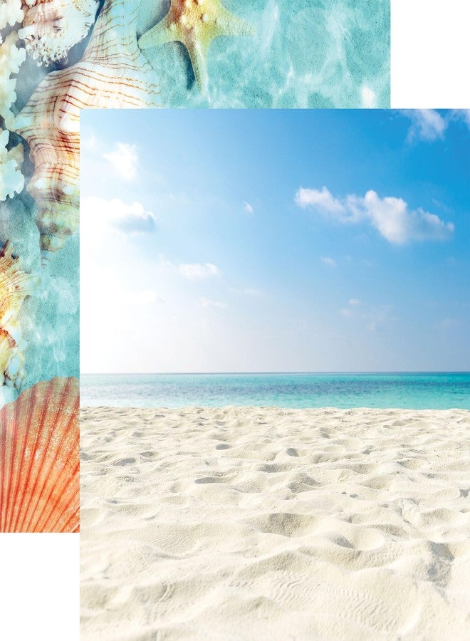 Paper House Productions 12" x 12" 9-Sheet Decorative Double Sided Paper Pack for Scrapbooking and Crafts - Tropical Sand & Sea - Image 4