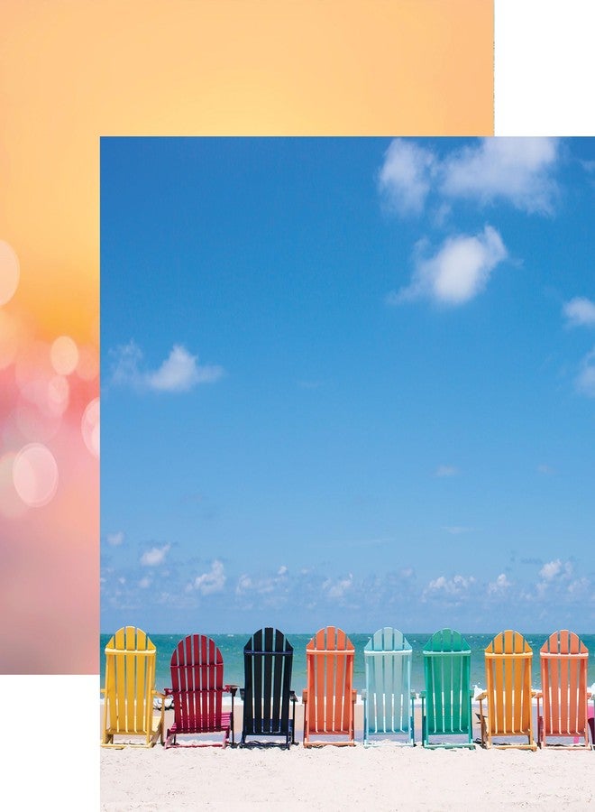 Paper House Productions 12" x 12" 9-Sheet Decorative Double Sided Paper Pack for Scrapbooking and Crafts - Tropical Sand & Sea - Image 5