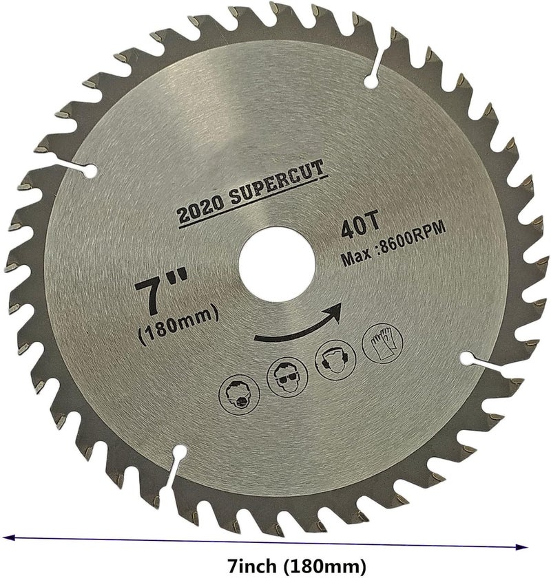 Inditrust TCT CIRCULAR SAW BLADE FOR WOOD CUTTING Wood Cutter Wood Cutter (7inch 40T) - Image 2