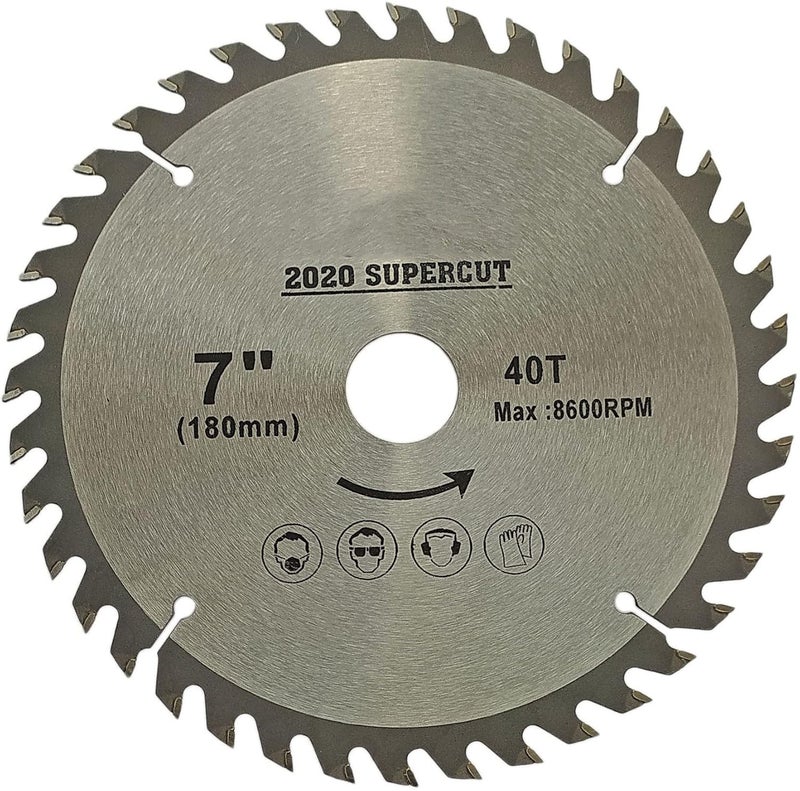 Inditrust TCT CIRCULAR SAW BLADE FOR WOOD CUTTING Wood Cutter Wood Cutter (7inch 40T) - Image 1