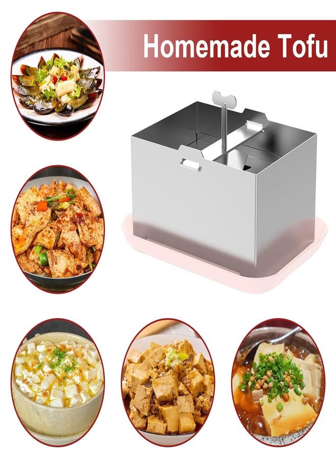 Jerliflyer Tofu Press Stainless Steel, Sus304 Paneer Press with Presser Towel and Drip Tray, Tofu Maker for Homemade Firm Tofu, Paneer & Cheese-Fast Water Removal Enhanced Texture & Flavor - Image 5