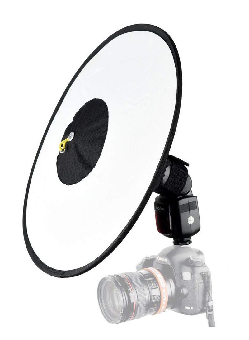 Camera Flash Bounce Diffuser Light Softbox, for All speedlight Photography Conical Softbox RS18 17"x 7" - Image 1