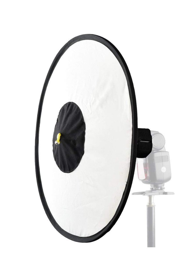 Camera Flash Bounce Diffuser Light Softbox, for All speedlight Photography Conical Softbox RS18 17"x 7" - Image 2