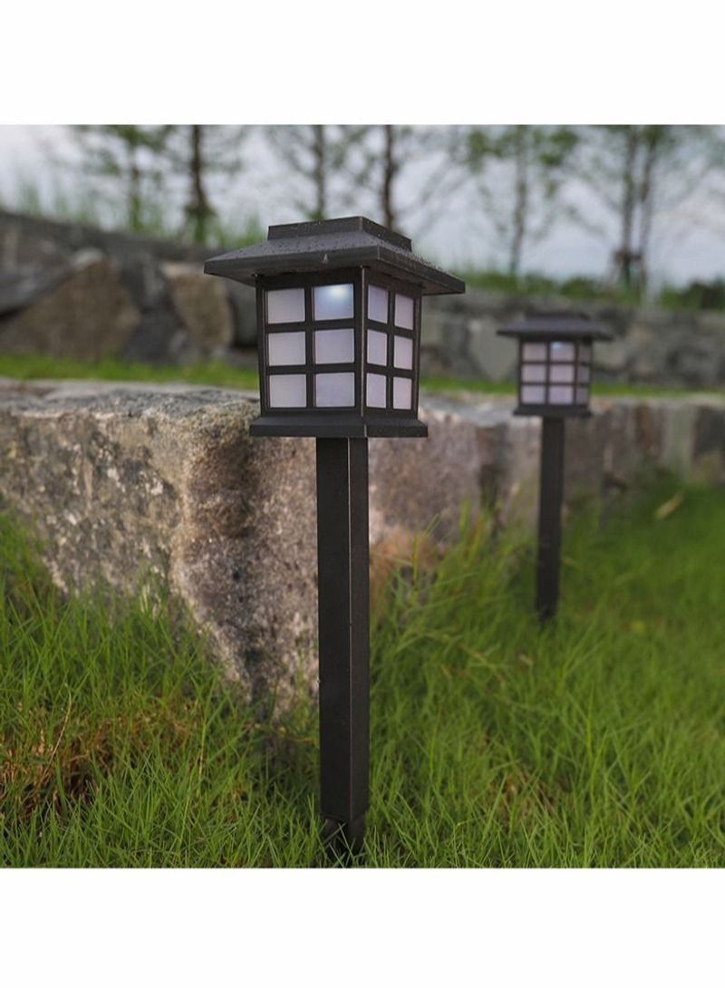 NIBEMINENT 6 Pieces Floor Plug-In Lighting Lawn Lamp Garden Warm Black 8.5x36cm - Image 2