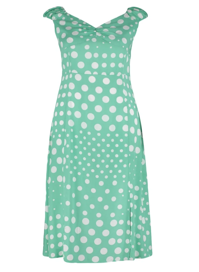 Trendyol Curve Side Slit Printed Dress