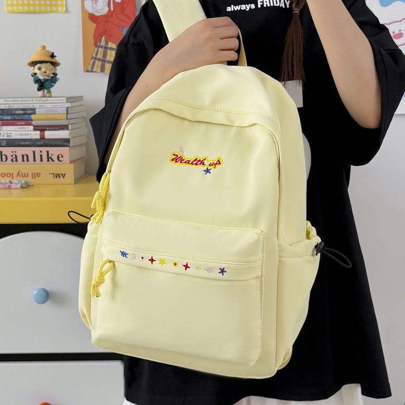 Girls Korean Style Versatile School Backpack 9-12 Years  Lightweight Wear-Resistant Breathable Large Capacity School Travel Supplies - Image 5