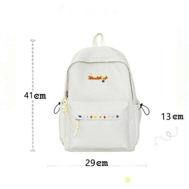 Girls Korean Style Versatile School Backpack 9-12 Years  Lightweight Wear-Resistant Breathable Large Capacity School Travel Supplies - Image 2