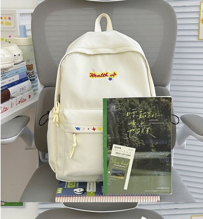 Girls Korean Style Versatile School Backpack 9-12 Years  Lightweight Wear-Resistant Breathable Large Capacity School Travel Supplies - Image 3