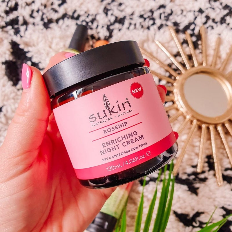 Sukin Rosehip Enriching Night Cream - 120ml for Dry and Distressed Skin Types - Image 3