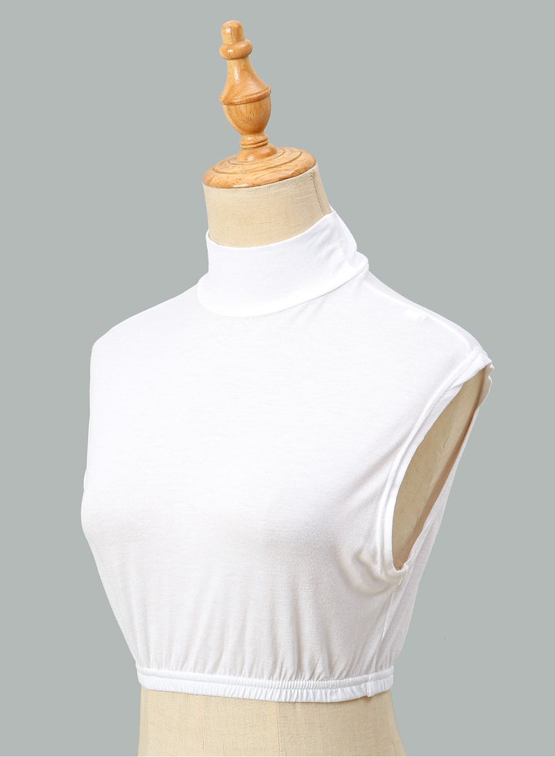 Women's Detachable Mock Turtleneck Dickey Collar - Solid Modal Convertible Layering Piece For Suit  - Image 5