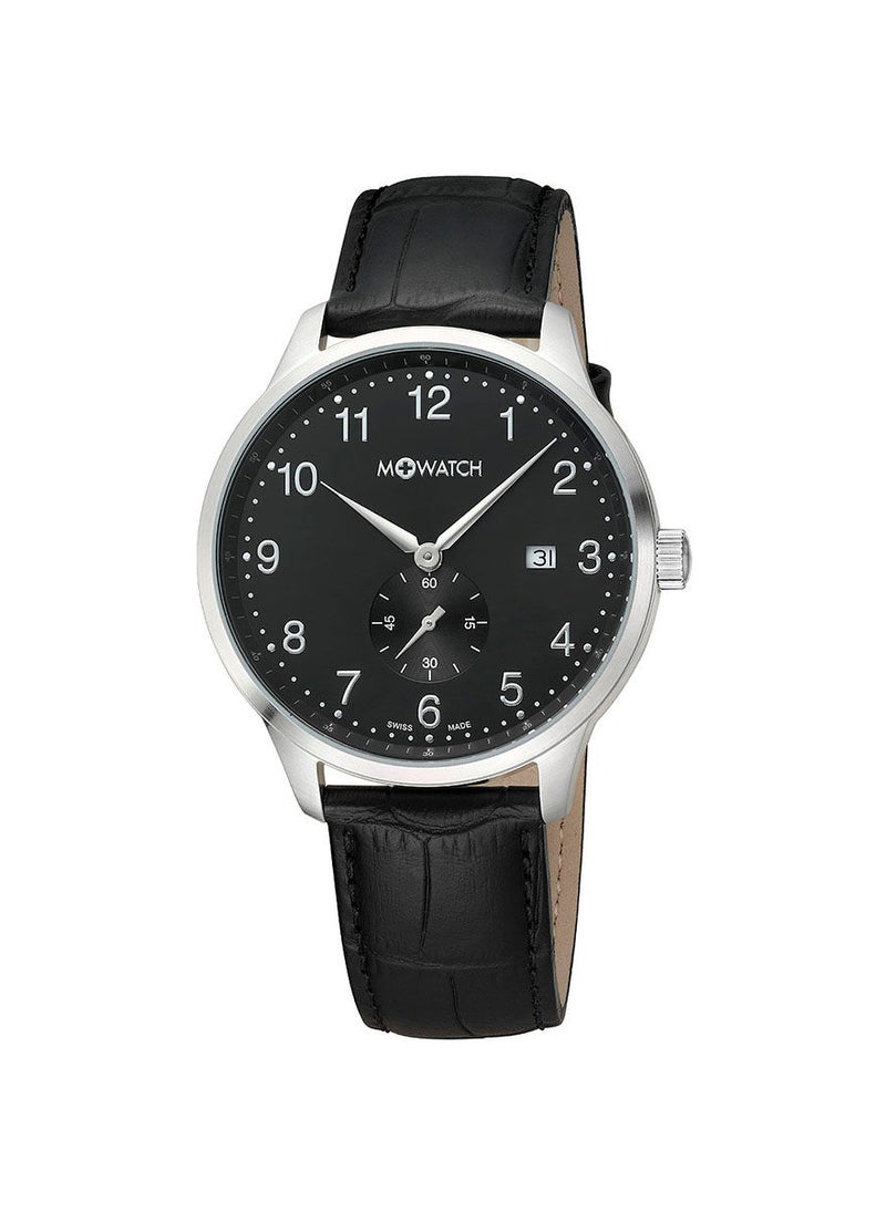 M+WATCH - Stainless Steel Analog Wrist Watch WBB.60220.LB - 42 mm - Black - Image 1