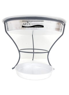 ARTC ARTC Silver Aluminum Breakfast Buffet Chaffing Dish And Serving Tray With Stand And Acrylic Lid  - Image 4