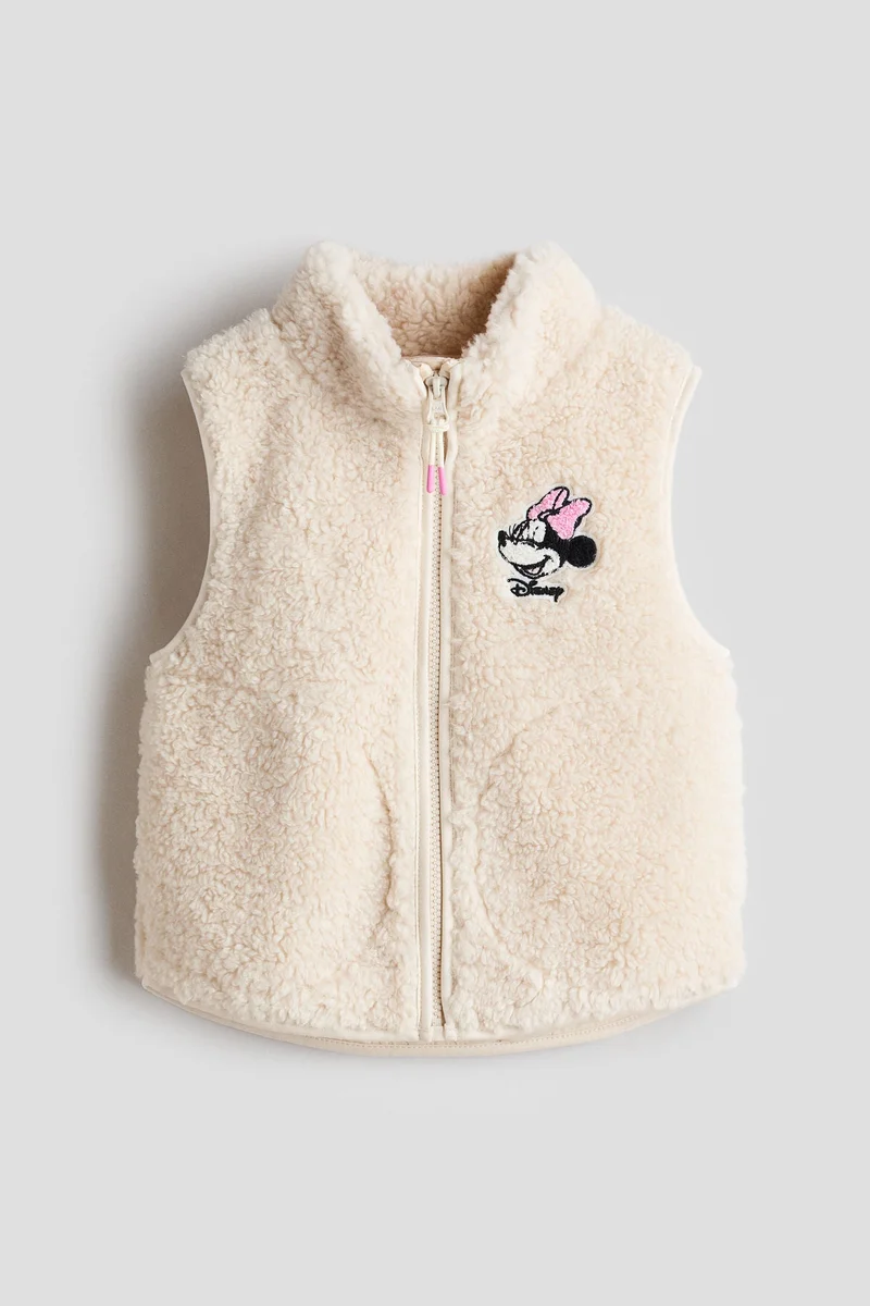 H&M Motif-detail teddy gilet