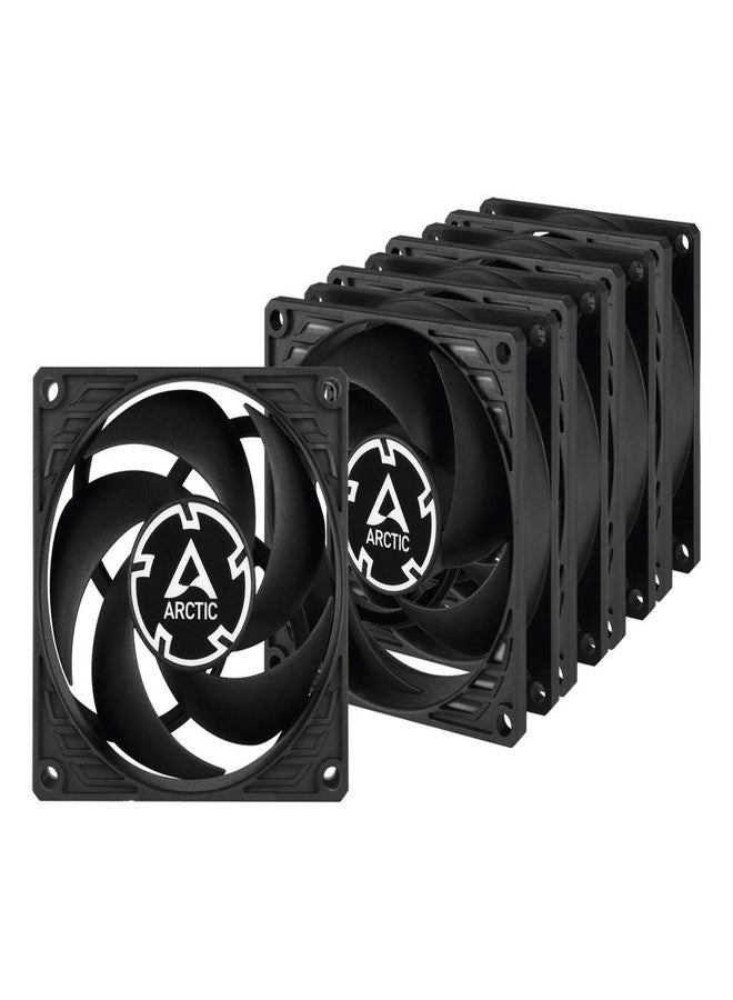 ARCTIC P8 (5 Pack) - 80 mm Case Fan, Pressure-optimised, Quiet Motor, Computer, Fan Speed: 3000 RPM - Black - Image 1