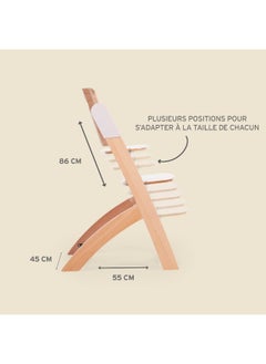CHILDHOME Childhome, Evolutive Baby High Chair : From 0 Month To 85Kg, Tablet Included, Beechwood, Cradle, Safety Harness 5 Points, Invisible Screws, Evosit Natural Beige  - Image 4