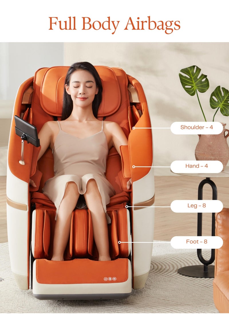 Jimny Massage Chair,Magnetic Massage Mechanism, 22 Auto Programs, Heat Theraphy, Zero Gravity, Intelligent Voice and Bluetooth - Massage Chair with 10 Years Warranty - Orange - pzsku/Z3C61E45DA0E0C5C8C6A1Z/45/_/1737114685/2be68300-736b-4c0d-a6ef-b97d7858855e