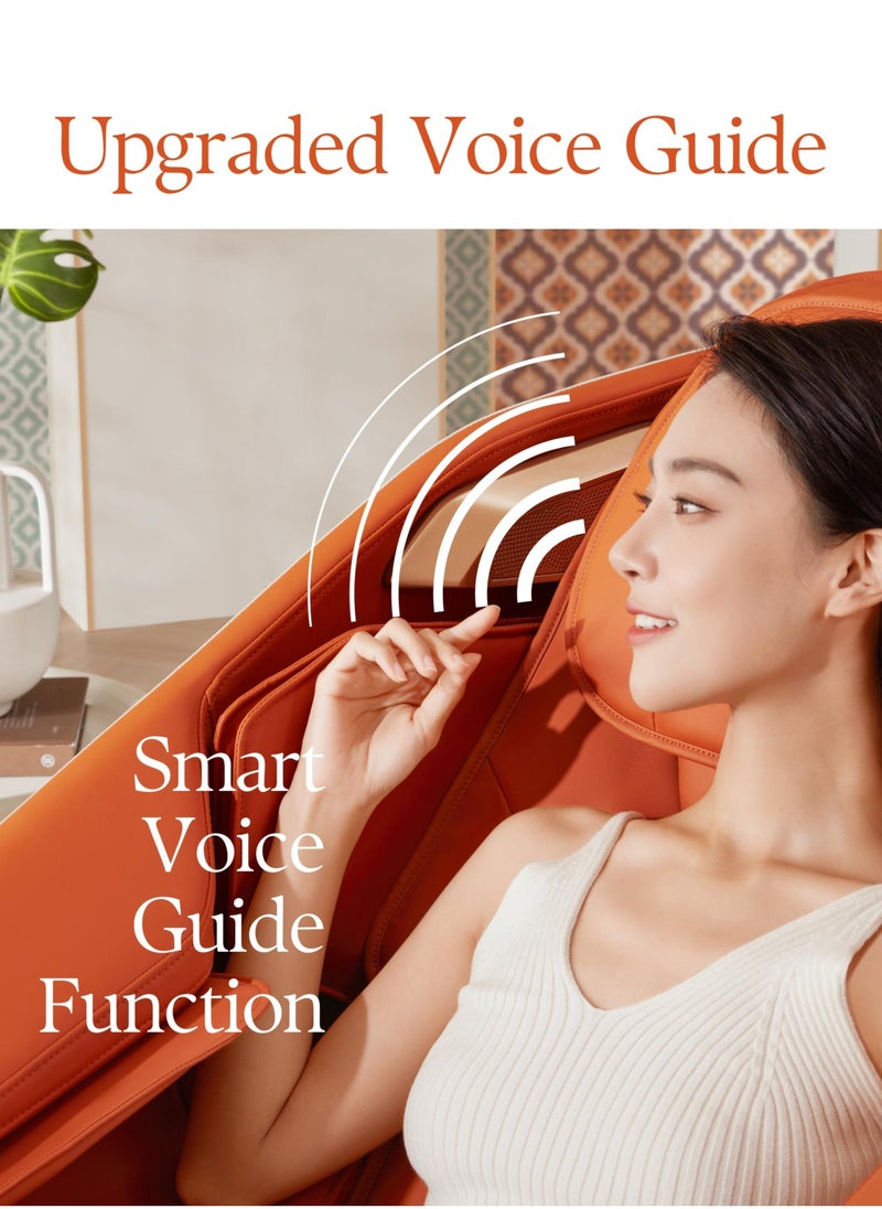 Jimny Massage Chair,Magnetic Massage Mechanism, 22 Auto Programs, Heat Theraphy, Zero Gravity, Intelligent Voice and Bluetooth - Massage Chair with 10 Years Warranty - Orange - pzsku/Z3C61E45DA0E0C5C8C6A1Z/45/_/1737114695/09098384-2c97-47b0-a5d6-a23a17a71a25