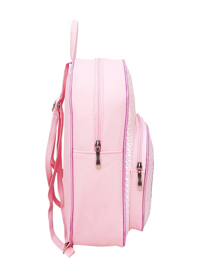 ADSON Holograpgic Mermaid Unicorn Tie Bow Butterfly Sequins Picnic Bag|School Bag|Backpacks for Girls, 3D Cute Schoolbag Bookbag for Kids, Children Bookbag (Unicorn Multi Colour) - Image 3