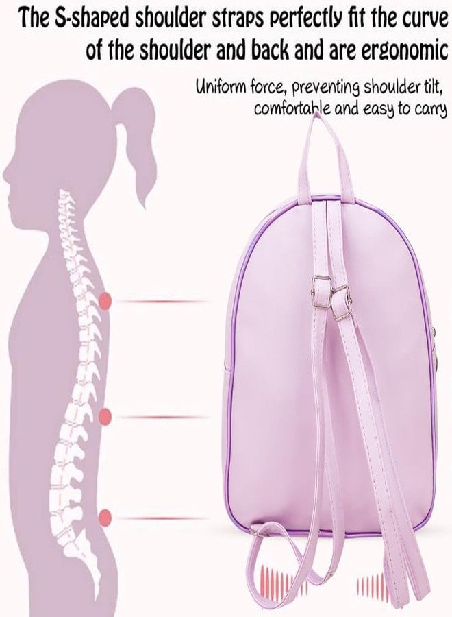 ADSON Holograpgic Mermaid Unicorn Tie Bow Butterfly Sequins Picnic Bag|School Bag|Backpacks for Girls, 3D Cute Schoolbag Bookbag for Kids, Children Bookbag (Unicorn Multi Colour) - Image 2