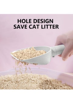 Generic 3 in 1 Cat Litter Shovel, Multifunction Cat Litter Scoop, Easy to Place Cat Litter Shovel Sifter, Litter Cleaning Tool, Cat Scooper for Litter Box(White)  - Image 2