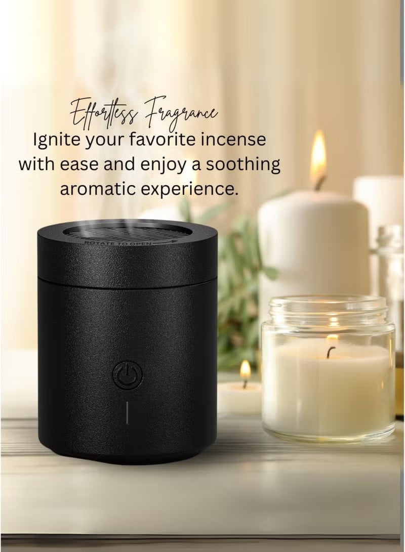 ELTRAZONE Rechargeable Electric Bakhoor Burner Portable USB Incense Burner for Oud Home Car Office Use Long Battery Life Muslim Gift - Image 2