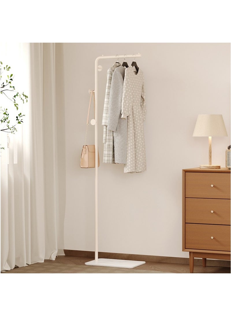 تابيت رف المعطف الحديدي المستقل مع قاعدة الرخام الثقيلة - رف المعطف الحديث الحد الأدنى لغرفة النوم وغرفة المعيشة ، وموقف عرض الملابس القوي متعدد الوظائف (أبيض) - Image 1