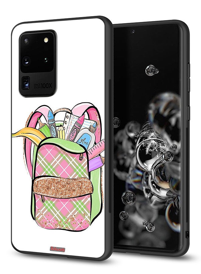 Tolwak Samsung Galaxy S20 Ultra Protective Case Cover Unicorn Girl Bag - Image 1