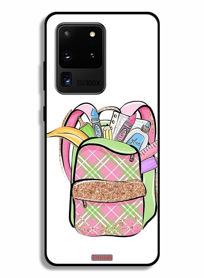 Tolwak Samsung Galaxy S20 Ultra Protective Case Cover Unicorn Girl Bag - Image 2