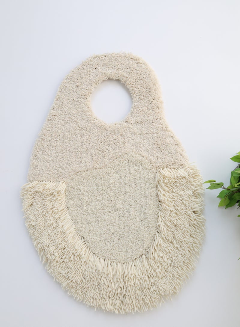 Ramsha ديكور حائط يدوي للتعليق، سجادة حائط من الصوف لغرفة النوم وغرفة المعيشة 80x125 سم - Image 1