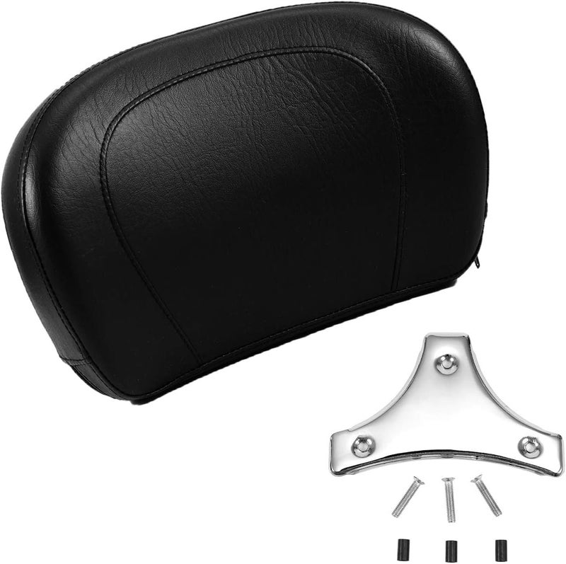 INNOGLOW Motorcycle Chrome Detachable Stealth Sissy Bar Backrest Pad for Harley HD Road King Street Electra Road Glide 2009-2014 - Image 1