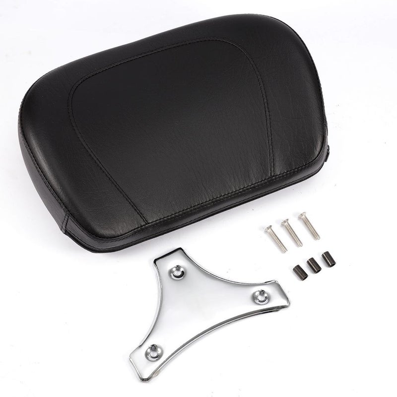 INNOGLOW Motorcycle Chrome Detachable Stealth Sissy Bar Backrest Pad for Harley HD Road King Street Electra Road Glide 2009-2014 - Image 3