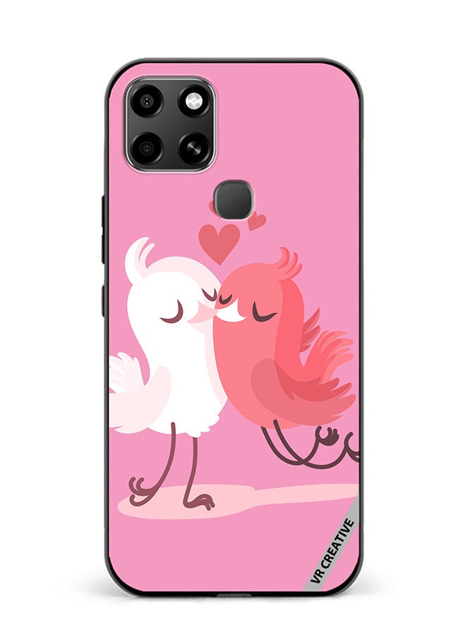 VR CREATIVE Protective Case Cover For Infinix Smart 6 Love Birds Design Multicolour - Image 1