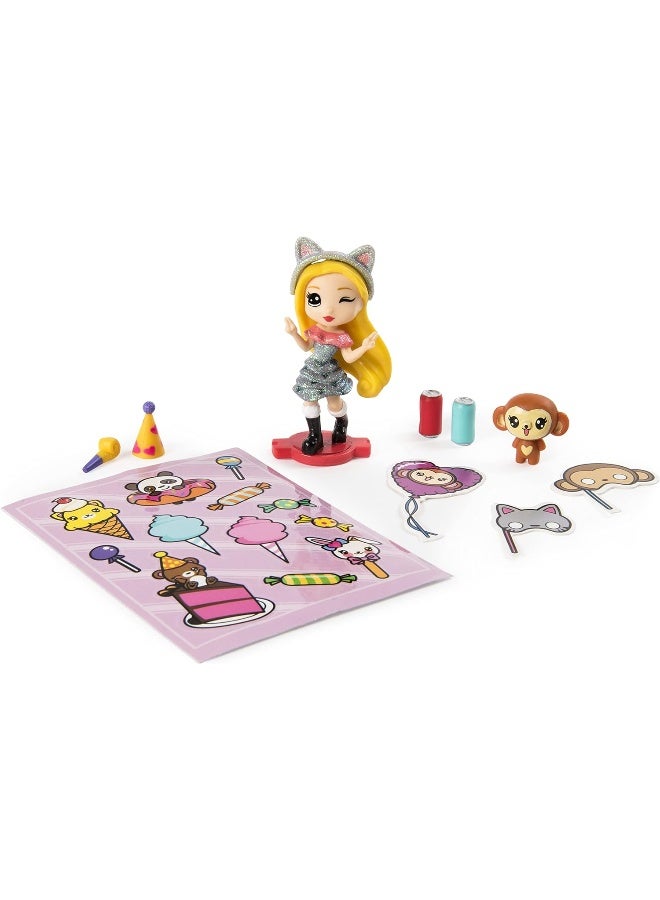 Spin Master Party Popteenies - Double Surprise Popper, with Confetti, Collectible Mini Doll & Accessories, for Ages 4 & Up (Styles May Vary)