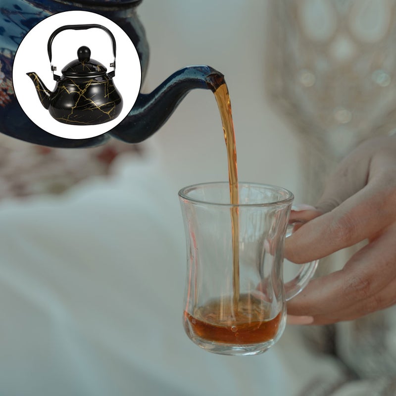 🍳 غلاية ماء مطلية للمطبخ المنزلي تصميم شكل كمثرى باللون الأسود وموصلية حرارية ممتازة - Image 3