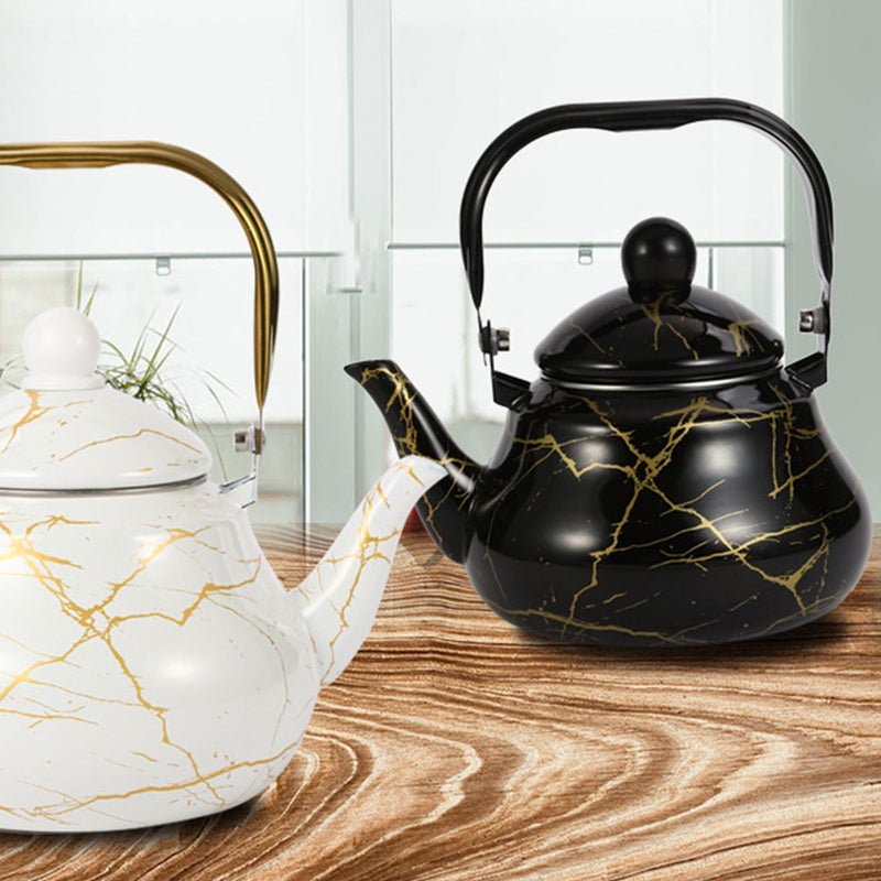 🍳 غلاية ماء مطلية للمطبخ المنزلي تصميم شكل كمثرى باللون الأسود وموصلية حرارية ممتازة - Image 5