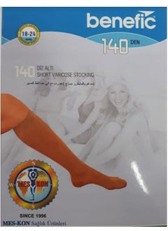 MES-KON SHORT VARICOSE STOCKING OPEN TOE  ( MICROMASAJ ) 18-24 mmHg / Compression Stocking , Socks  - Image 1