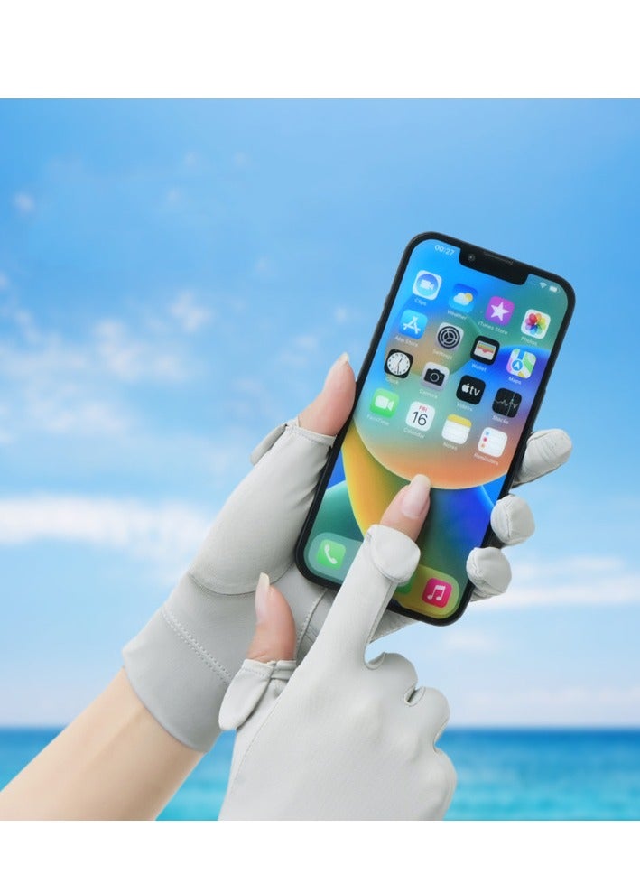 Women's Gloves Driving Gloves Non-slip Sun Protection Summer UV Protection Gloves - Image 2