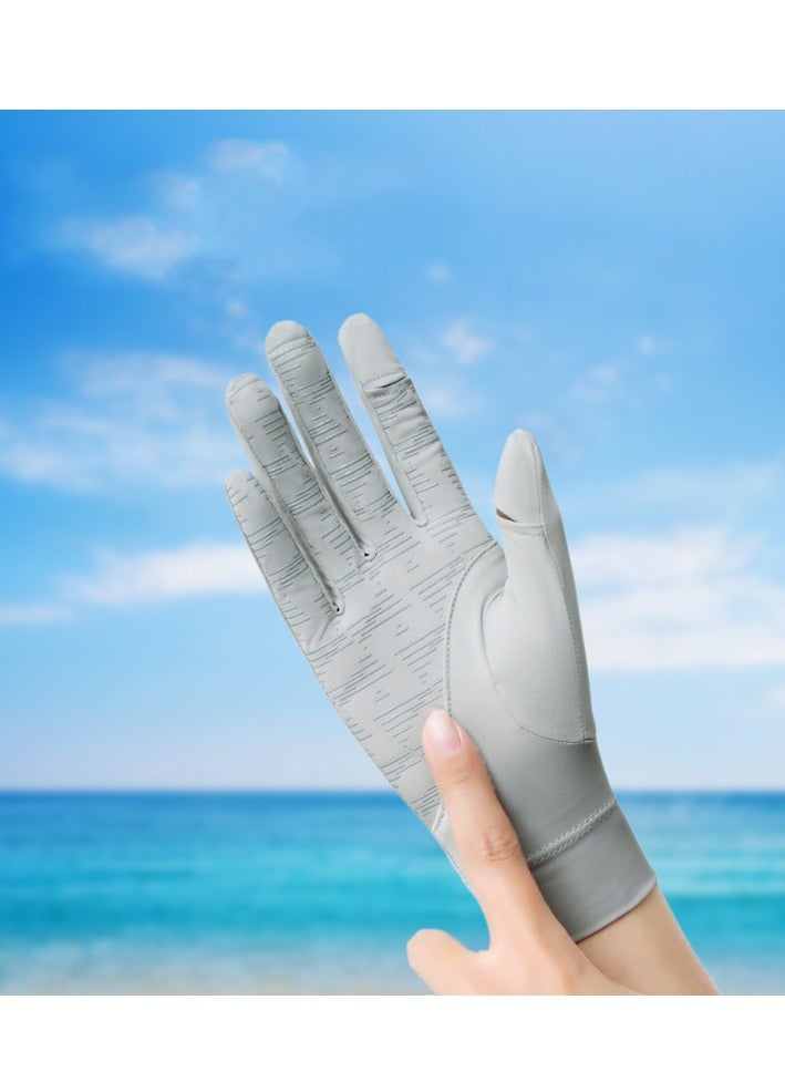 Women's Gloves Driving Gloves Non-slip Sun Protection Summer UV Protection Gloves - Image 4