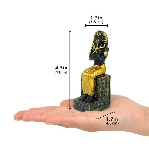 TRANSGOOD Egyptian Pharaoh Mini Size Statue Tutankhamun Figurine Collectible Decorative Sculpture Egypt Souvenirs - Image 4