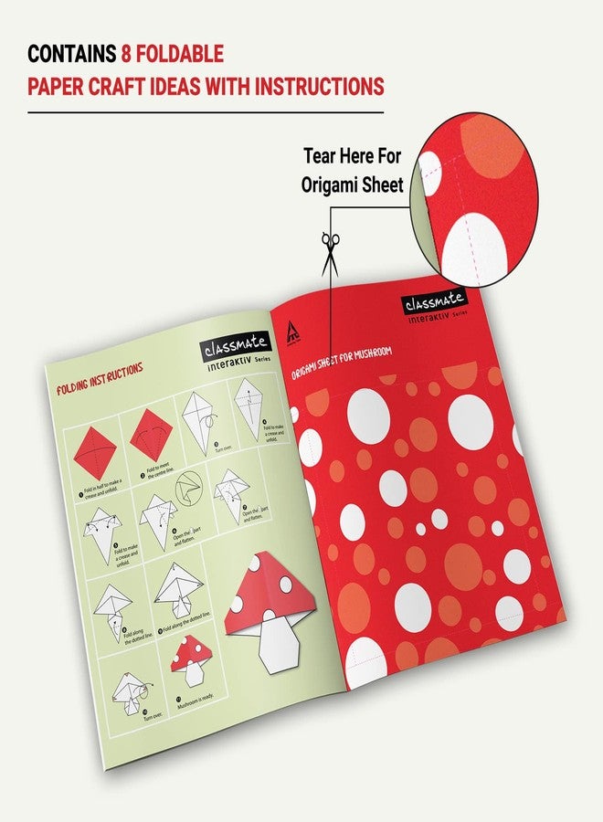 Classmate Interaktiv Origami Craft Book (Pack of 2 ) - Fruits & Veggies and Pets, Multicolor (2661001) - Image 3