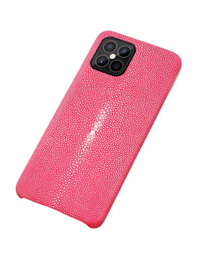 Leather Case, Genuine Leather Anti Slip Shockproof Back Phone Cover, Lightweight And Durable Business Men Protective Case For Iphone 12 Mini, (1pc, Pink) 