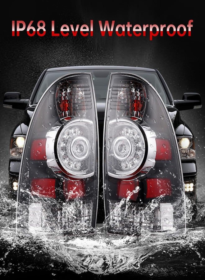OKLPF Rear Brake Tail Light Compatible With 2005 2006 2007 2008 2009 2010 2011 2012 2013 2014 2015 Toyota Tacoma Pickup Taillight LED Lens Bulb and Harness Included(Black Housing) - Image 4